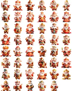 迎财神爷土地公灶神春节祝福神仙民俗人物3D元素海报模板素材设计-淘宝网