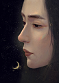#手绘#唯美梦幻插画# 插画师：竹笋浪子