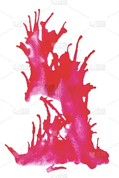 手绘水彩背景飞溅在白色