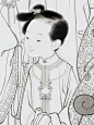罗寒蕾老师的白描作品《金陵十二钗》