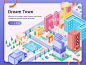 Dream Town illustration，ai 2.5d