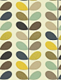 Multi Stem, a feature wallpaper from Orla Kiely, featured in the Orla Kiely Wallpapers collection.: 