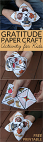 Help children practice thankfulness with this gratitude activity for kids. This easy Thanksgiving craft is a free printable Thanksgiving Cootie Catcher. Learn how to fold a cootie catcher / paper fortune teller on BrenDid.com: 