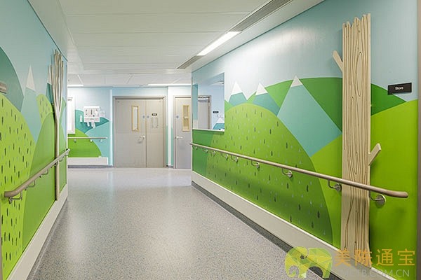 伦敦皇家儿童医院充满“生命力”的墙绘美陈...