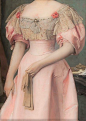 Pink dresses in paintings by Edward Hughes, Václav Brožík & Paul de La Boulaye ❀ ​​​​