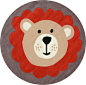 nuLOOM Hand-tufted Little Bear Rug, 4' Round, Grey contemporary-kids-rugs@北坤人素材