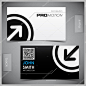 Vector abstract creative business cards (set template)