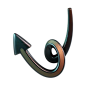 Curved Arrow  3D Icon