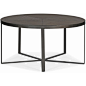 Michael Industrial Loft Mindy Wood Iron Coffee Table