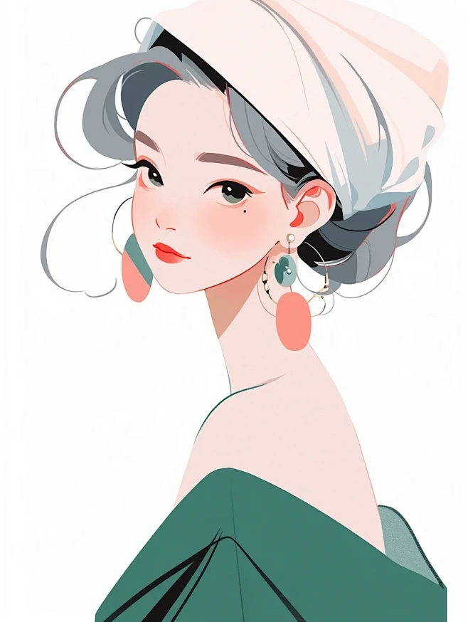 无需比较，我独我|扁平风格人物插画