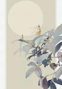 卡通人物海报背景高清素材 人物 卡通 封面 手绘 插画 树枝 男人 美丽 花朵 芳香 鲜花 背景 设计图片 免费下载 页面网页 平面电商 创意素材