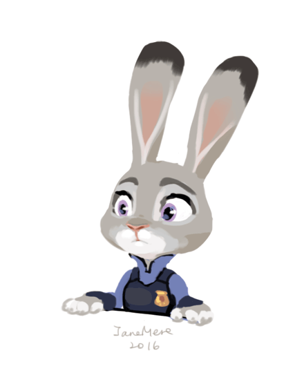 zootopia没人画judy的鼻子那我自己画点大会动