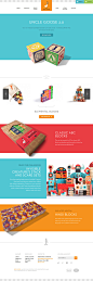 Uncle Goose, flat design website