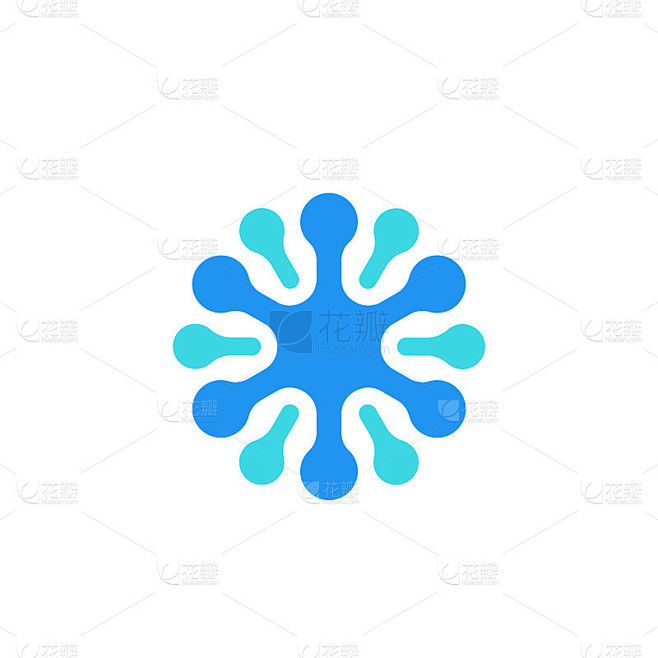 神经元图标，矢量标志
