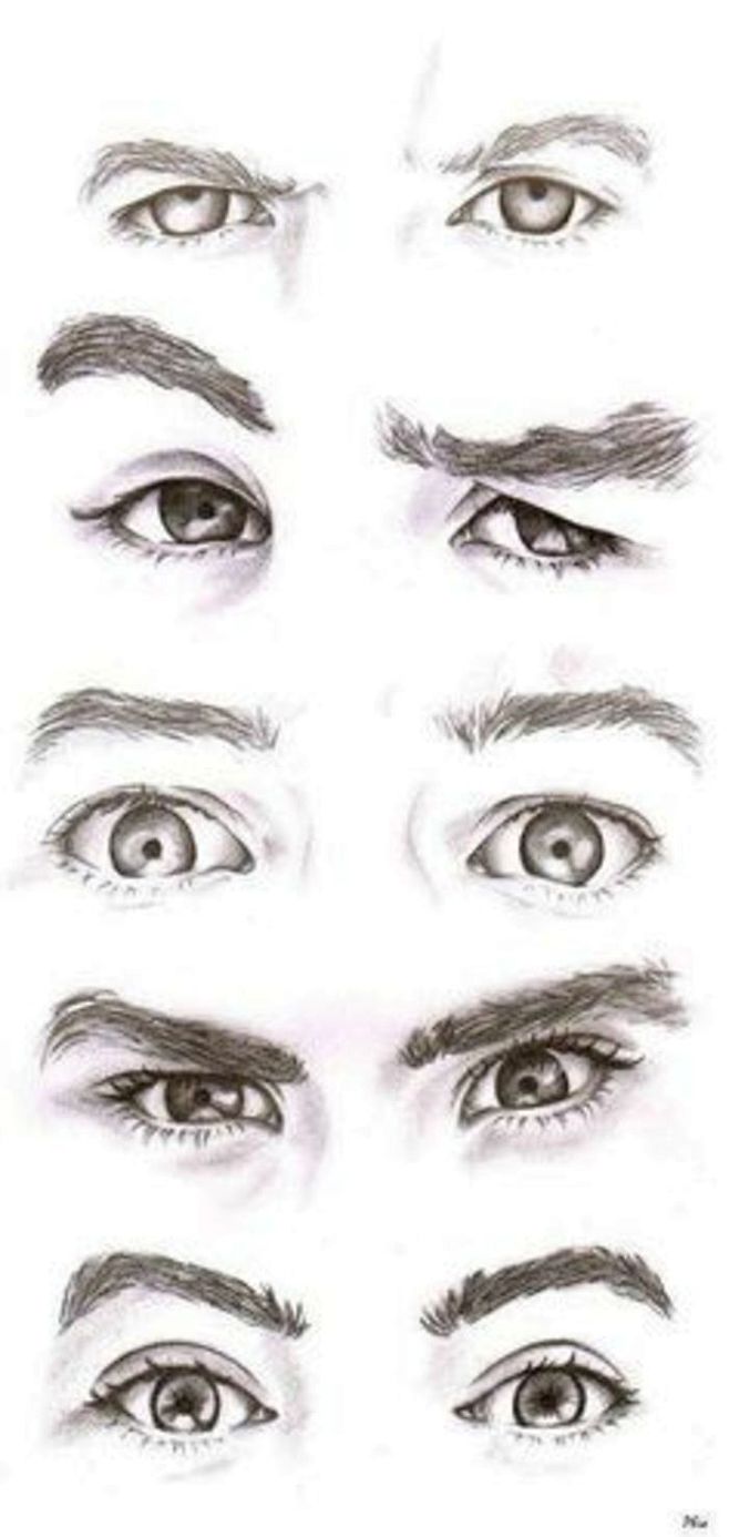 眼睛。双眼。手绘。铅笔。素描。素材。绘画...