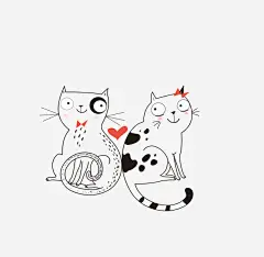 小猫高清素材 恋爱 爱情 猫咪 免抠png 设计图片 免费下载