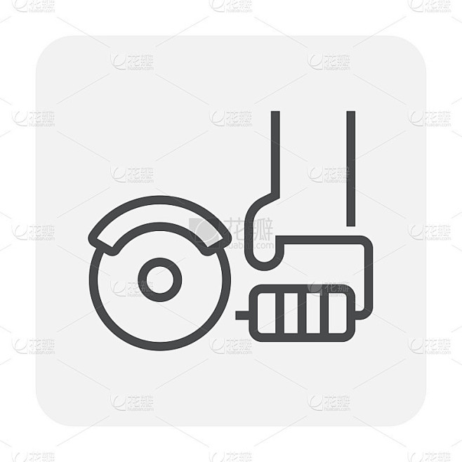 切割工具矢量图标设计。