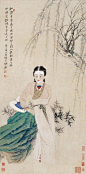 胡也佛 PK 张大千 仕女图与山水画 