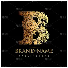 工作标识、商品T恤衫、贴纸和标签设计、招贴画、商务公司或品牌贺卡广告的字母B插图矢量