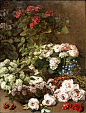 Claude Monet Paintings - 1525 paintings_Spring  Flowers, 1864