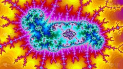 数字宇宙惊人抽象彩色背景分形高分辨率非常大的尺寸