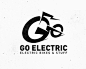 GoElectric电动自行车 电动自行车 电单车 黑白色 闪电 骑行 摩托车 商标设计  图标 图形 标志 logo 国外 外国 国内 品牌 设计 创意 欣赏