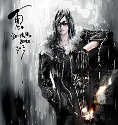 boyx  的插画 雨心生日快乐