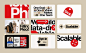 This may contain: several different business cards are displayed together
