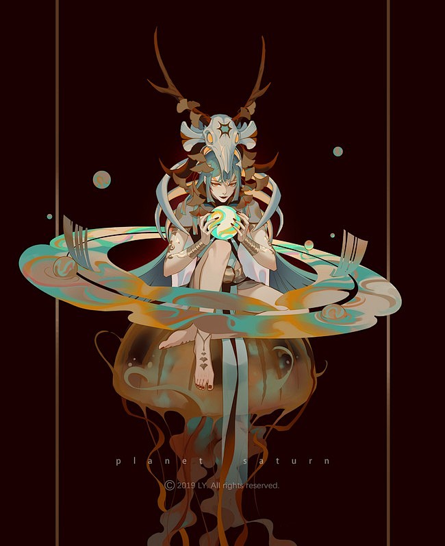 星球拟人系列之土星土星是太阳系八大行星之...