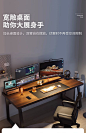 电脑桌台式电竞桌子简易出租屋办公桌简约现代书桌学生家用工作台-tmall.com天猫