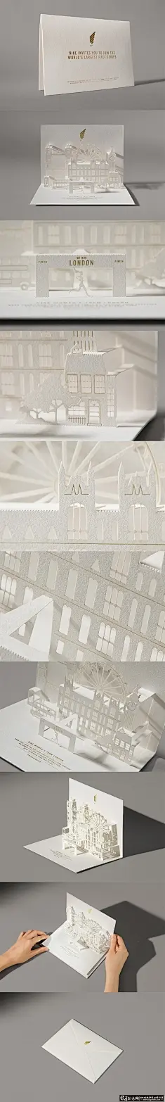 烫金卡片设计 烫金LOGO  高档烫金工艺立体卡片设计 创意3D卡片 3D贺卡 立体剪纸卡片