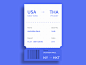 Daily UI - Day 024 (Boarding Pass)