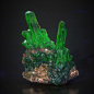 Low Poly Green Gem Mineral Rock 210829