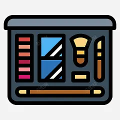 化妆包化妆品17线性颜色 免费下载 页面网页 平面电商 创意素材