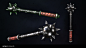 Melee Weapons, Max Billmann : A set of 10 different game ready melee weapons. Polycount between 222 and 2.545