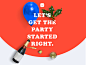 This was in invitation to our company Holiday Party. Created to be sent out via email as a hero image.