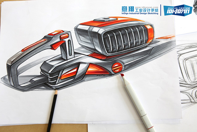 #工业设计手绘#  意翔工业设计手绘 工...