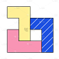 手绘-俄罗斯方块贴纸SVG-9