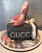 Gucci Shoe on Shoe Box Cake