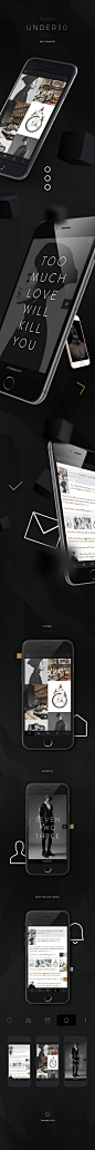 Forbes Under30 Mobile App : I've been contacted by Forbes to to help them with the design of their "30 under 30" iOS application. This is what I came up with. Thank you for appreciation.