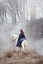 摄影 | Girl and her ​​horse。