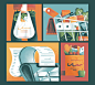 FOOD Editore - Cover Illustrations : Cover illustration for two Food Editore magazines.