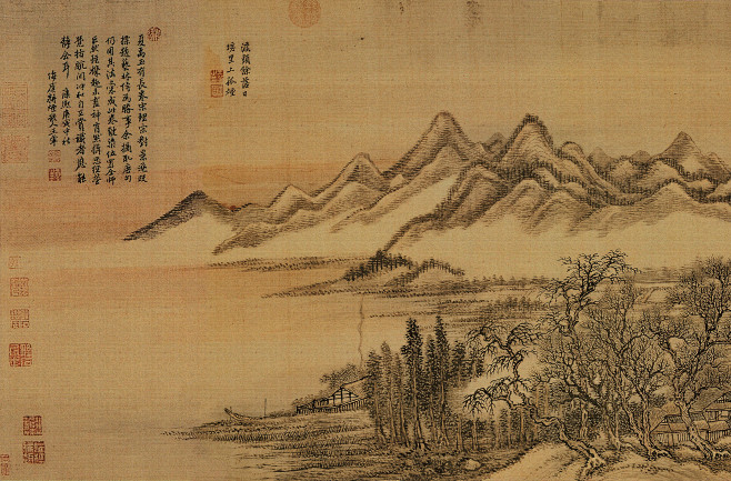 王翚——《唐人诗意图》（高清无缝 右起8-8）【康熙庚戌中秋】人物山水 手卷欣赏 | 清|王翚(1632-1717)字石谷，号耕烟散人、鸟目 ...