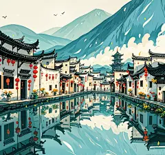 梦里水乡/西递宏村唯美壁纸 - 小红书