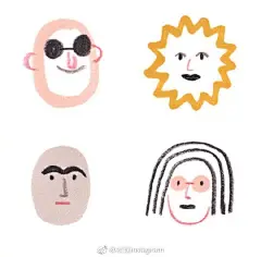 简单易学的简笔小插画 ins:ilkameszely ​​​​