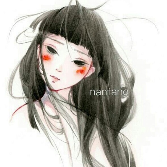 女生头像插画