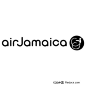 air jamaica图案英文字母LOGO设计图片