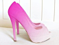 30 Gorgeous Shoes We Wish Belonged to Our Closet | Perfect ombre heels !