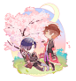 Tags: Anime, Black Akazome, Touken Ranbu, Shokudaikiri Mitsutada, Ookurikara, Semi Chibi #二次元# #Q版# #刀剑乱舞# #大倶利伽罗# #烛台切光忠#