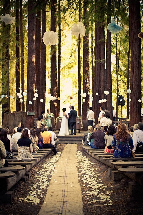 森林中的梦幻婚礼